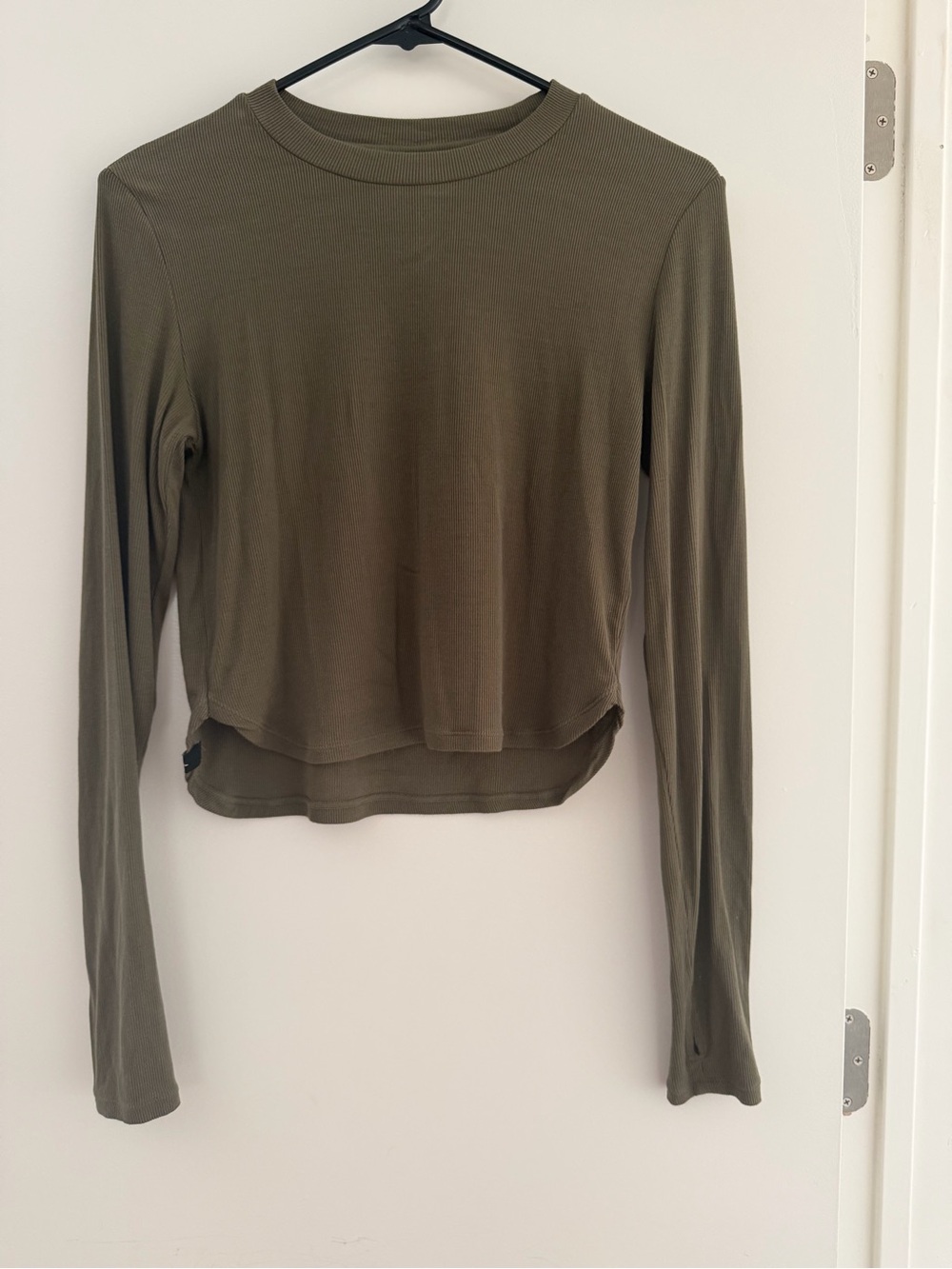 Popflex Refine Long Sleeve Top - Dark Olive